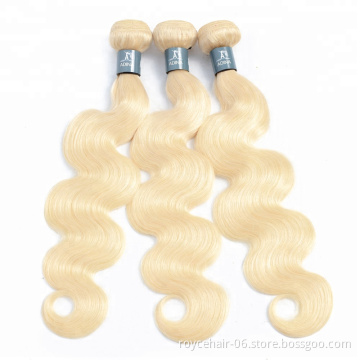 Hot Sale Human Hair Extension Body Weave Color 613 Raw Indian Hair Vendor